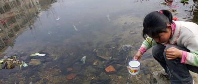 Contaminación del agua en China
